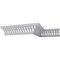 Ekena Millwork 15 1/2"H x 13 3/8"P x 20 5/8"F x 94 1/2"L, Melbourne With Bead Crown Moulding MLD15X13X20MB - alternate 7
